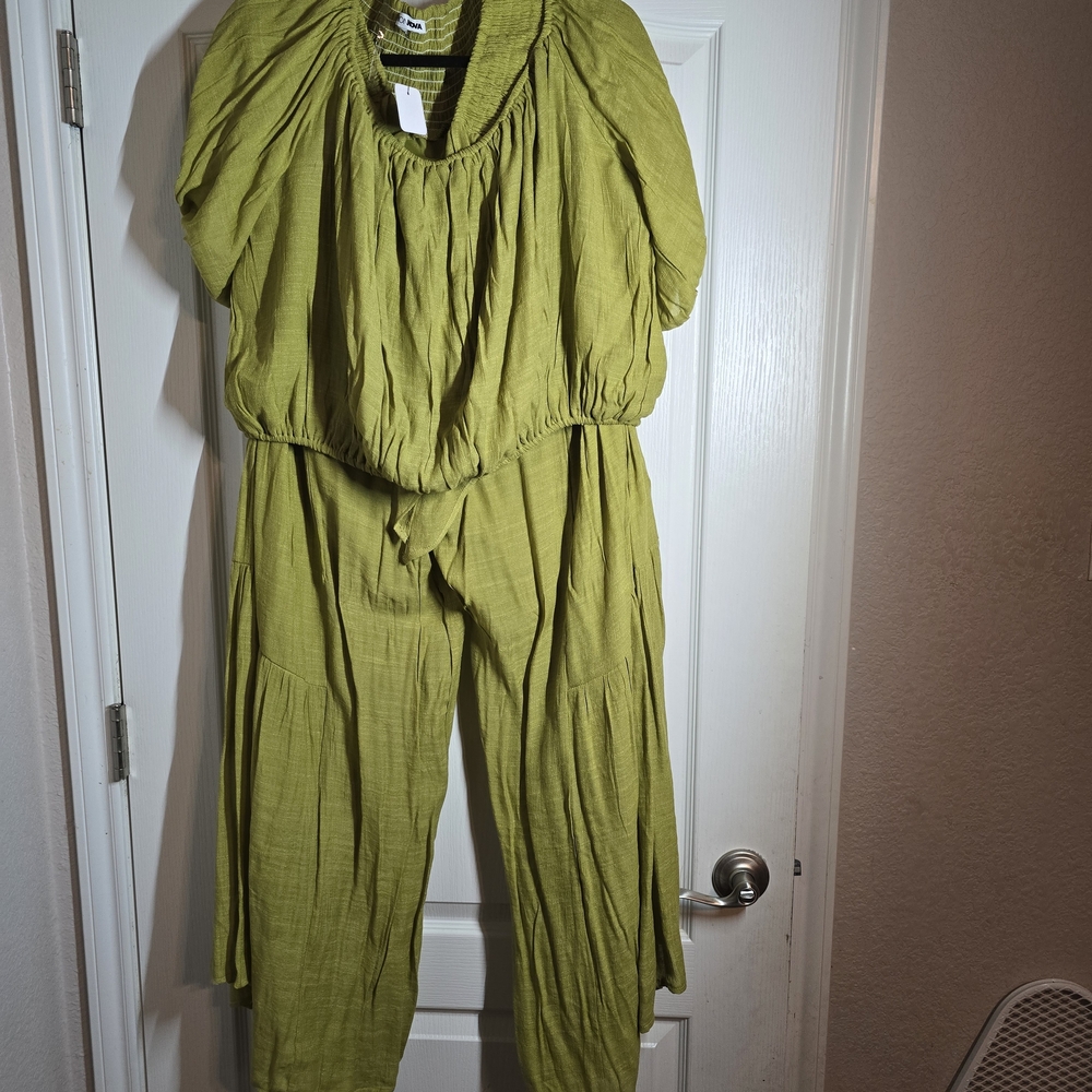 Fashion Nova Lime Green Jumpsuit